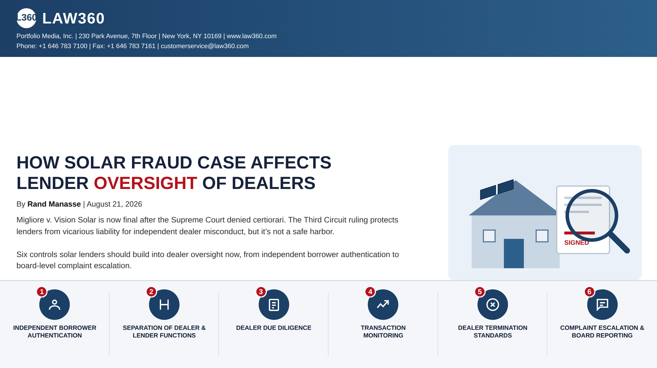 How Solar Fraud Case Affects Lender Oversight Of Dealers